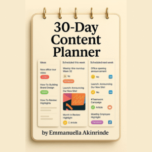 30 Day Content Planner (Preorder)